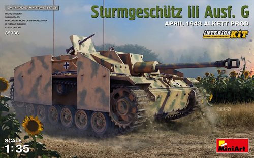 MiniArt 35338 Sturmgeschutz III Ausf. G APRIL 1943 ALKETT PROD. INTERIOR KIT 1/35