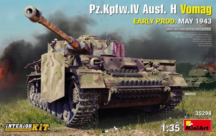 MiniArt 35298 Pz.Kpfw.IV Ausf. H Vomag. EARLY PROD. MAY 1943. INTERIOR KIT 1/35