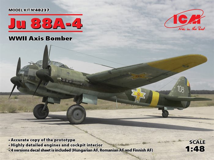 ICM 48237 Ju 88A-4 WWII Axis bomber 1/48