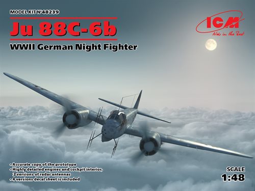 ICM 48239 Ju 88C-6b WWII tysk nat kampfy 1/48