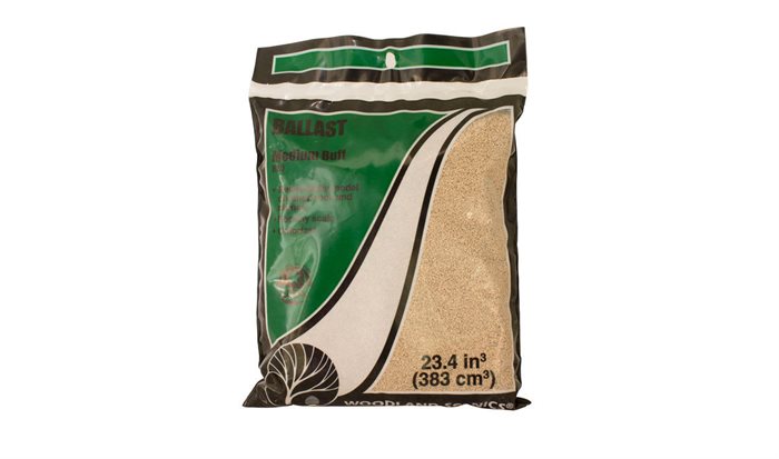 Woodland Scenics B87 Ballast, Stor, Sandfarvet
