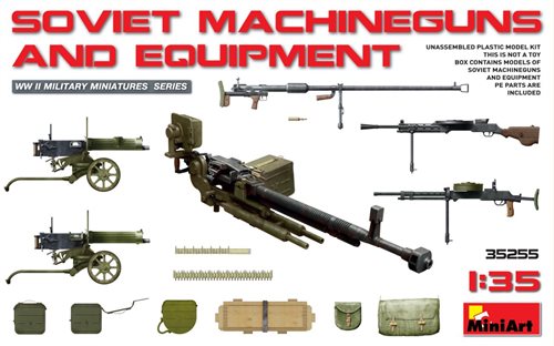Mini Art 35255  Sovjet maskingevær og udrustning 1/35