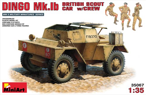 MiniArt 35067 DINGO Mk.1b BRITISH SCOUT CAR med mandskab 1/35