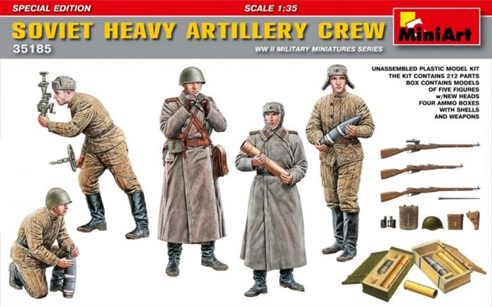 MiniArt 35185 SOVIET HEAVY ARTILLERY CREW 1/35 