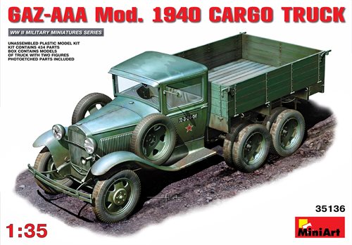 MiniArt 35136 GAZ-AAA Mod.1940 CARGO TRUCK 1/35