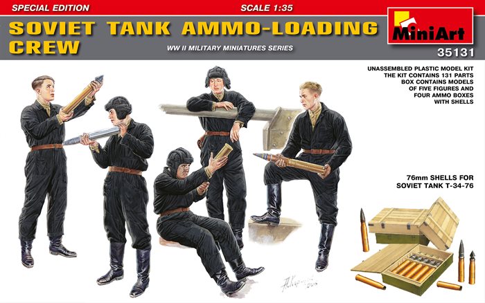 MiniArt 35131 SOVIET TANK AMMO-LOADING mandskab 1/35