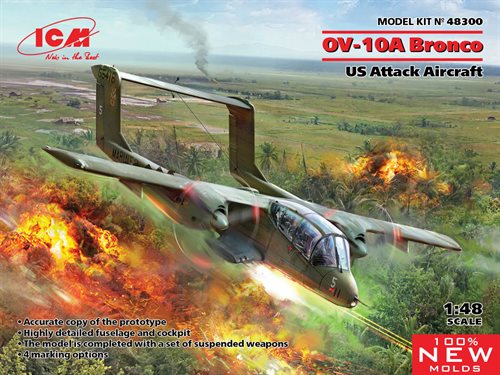 ICM 48300 OV-10A Bronco US Attack Aircraft 1/48