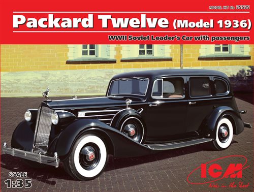 ICM 35535 Packard twelwe model 1936 WWII soviet leaders car med 5 passagerer 1/35