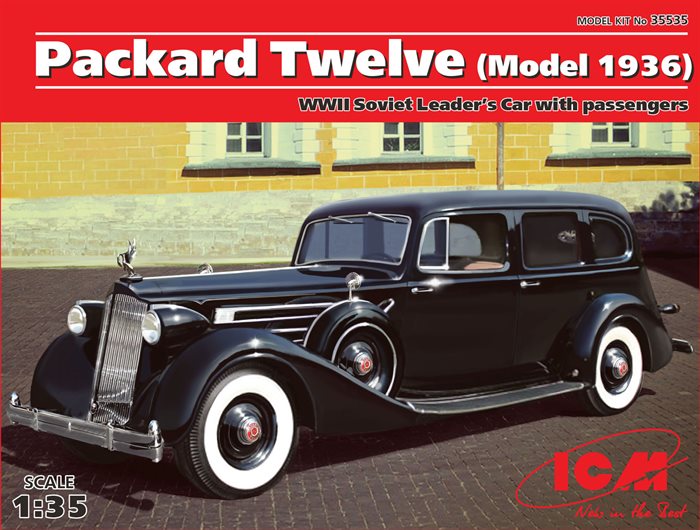 ICM 35535 Packard twelwe model 1936 WWII soviet leaders car med 5 passagerer 1/35