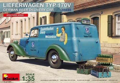 MiniArt 38035 LIEFERWAGEN TYP 170V GERMAN BEER DELIVERY CAR 1/35 