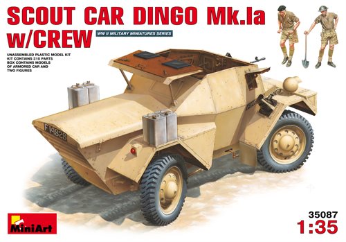 MiniArt 35087 SCOUT CAR DINGO Mk.1a med mandskab 1/35