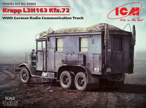 ICM 35462 Krupp L3H163 Kfz.72 WWII German radion communication truck 1/35