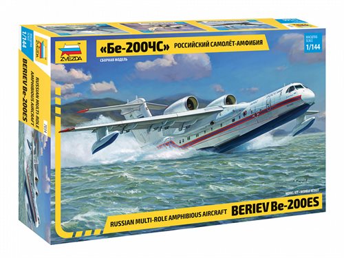 Zvezda 7034 Multi-role amphibious aircraft Beriev Be-200ES 1/144
