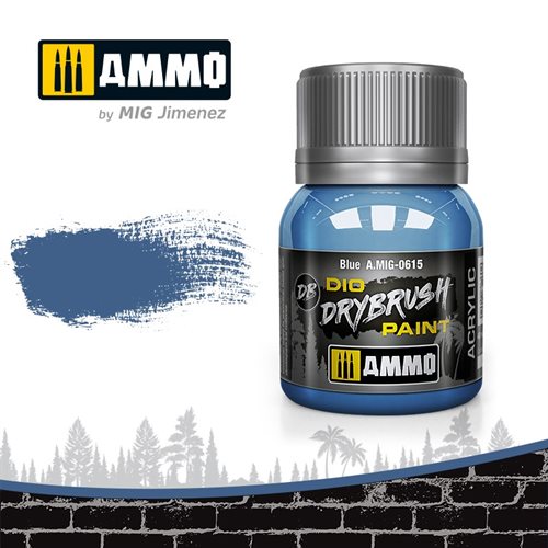 Ammo by MIG 0615 DRYBRUSH Blue, 40 ml