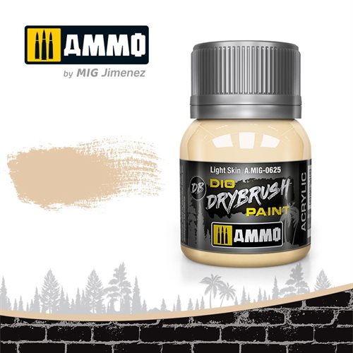 Ammo by MIG 0625 DRYBRUSH Light Skin 40 ml