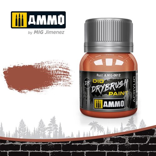 Ammo by MIG 0612 DRYBRUSH Rust, 40 ml