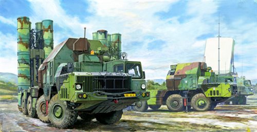  Trumpeter 01038 48N6E of 5P85S TEL S-300PMU SA-10 GRUMBLE 1/35