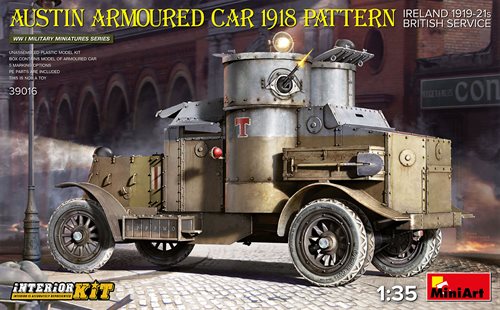 MiniArt 39016 AUSTIN ARMOURED CAR 1918 PATTERN. IRELAND 1919-21. BRITISH SERVICE. INTERIOR KIT 1/35 