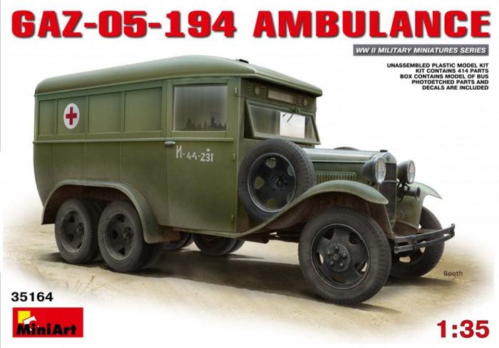 MiniArt 35164 GAZ-05-194 AMBULANCE 1/35