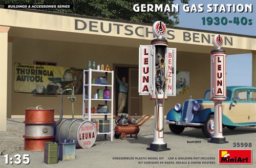 MiniArt 35598 Tysk benzintankstation fra 30erne 1/35