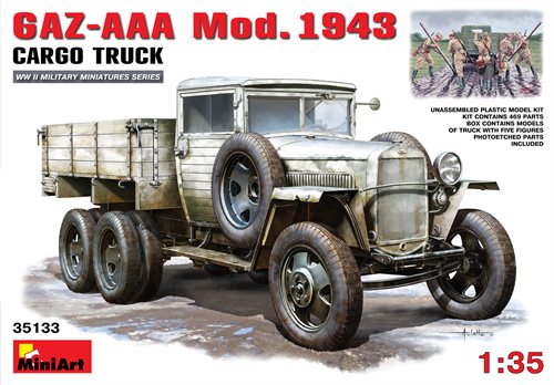 MiniArt 35133 GAZ-AAA Mod. 1943. CARGO TRUCK 1/35 
