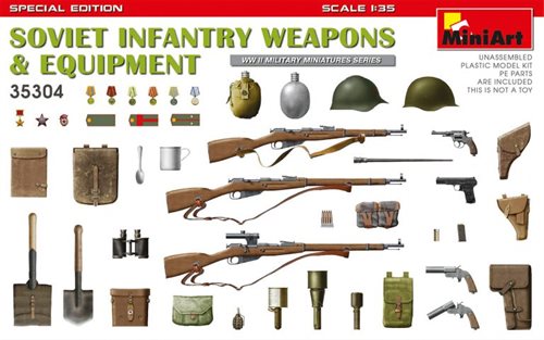 MiniArt 35304 SOVIET INFANTRY WEAPONS & EQUIPMENT. SPECIAL EDITION 1/35