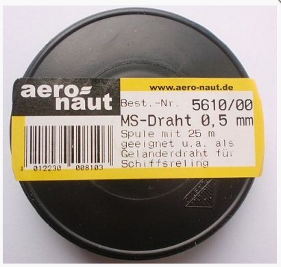 Aero-naut 561000 MS-Draht 0,5mm / 25m