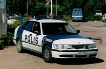 DMC Decals 43-040 VW Passat Variant / Ford Mondeo Variant / SAAB 9-5 POLISII / POLIS - Local Police Helsinki / Finland. 1998.