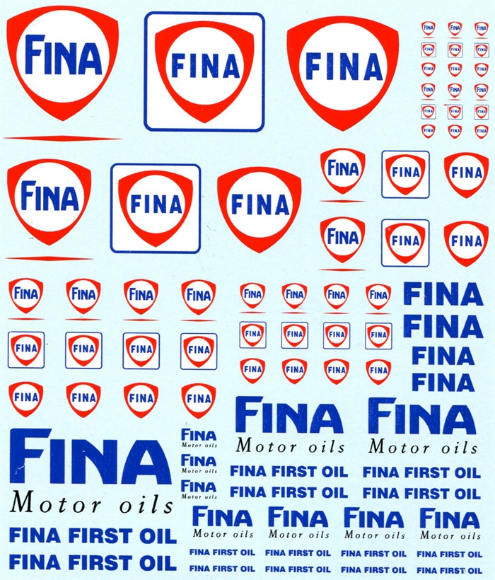 DMC Decals SP-010 Fina 1/24 - 1/32 - 1/43