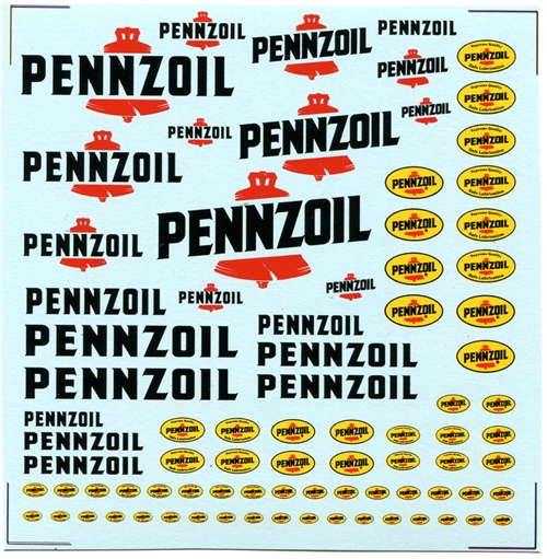 DMC Decals SP-018 Pennzoil 1/24 - 1/32 - 1/43