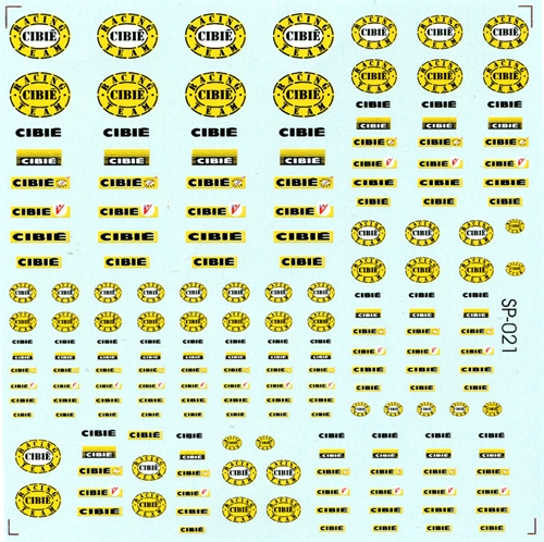 DMC Decals SP-021 Cibié 1/24 - 1/32 - 1/43