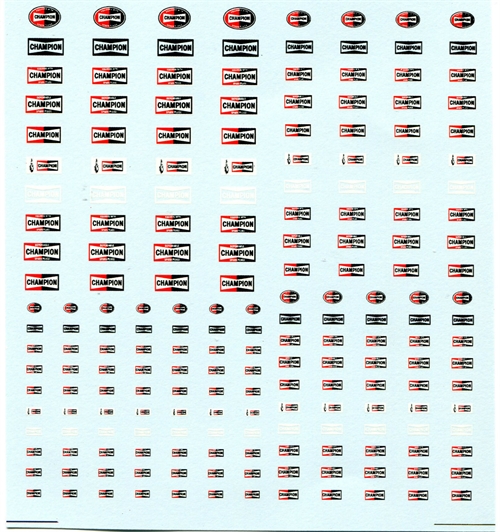 DMC Decals SP-022 Champion 1/24 - 1/32 - 1/43