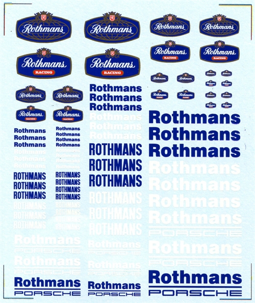 DMC Decals SP-025 Rothmans 1/24 - 1/32 - 1/43