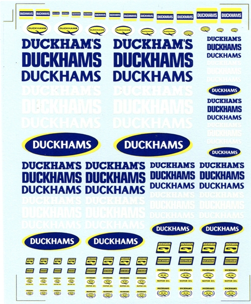 DMC Decals SP-038 Duckhams 1/24 - 1/32 - 1/43