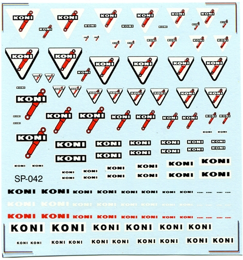 DMC Decals SP-042 Koni 1/24 - 1/32 - 1/43