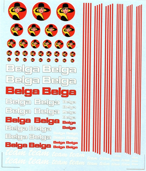 DMC Decals SP-059 Belga 1/24 - 1/32 - 1/43