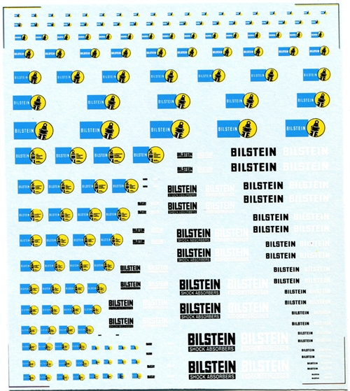 DMC Decals SP-009 Bilstein 1/24 - 1/32 - 1/43