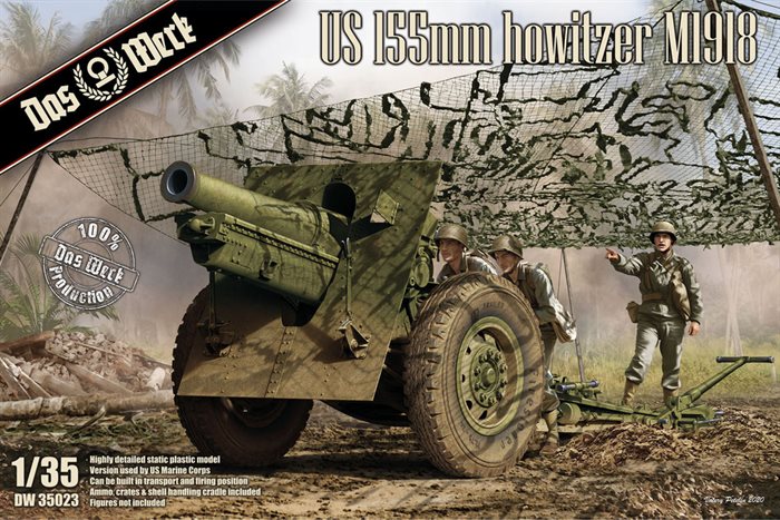 Das Werk 35023 US 155mm Howitzer M1918 1/35