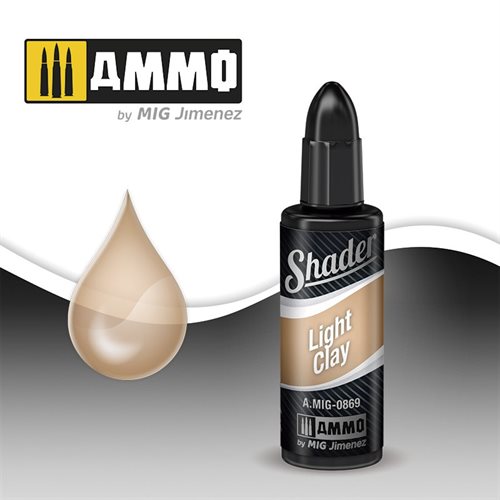 Ammo By MIG 0869 LIGHT CLAY SHADER, 10 ml