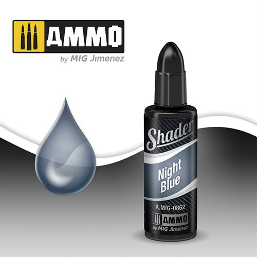 Ammo By MIG 0862 NIGHT BLUE SHADER, 10 ml