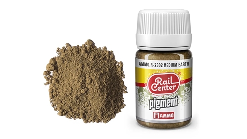 Ammo 2302 Mellembrun jord, pigment, 35 ml