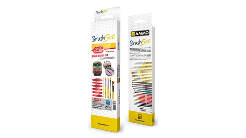 Ammo By MIG 4601151 Modelbygger pensler, Basis sæt