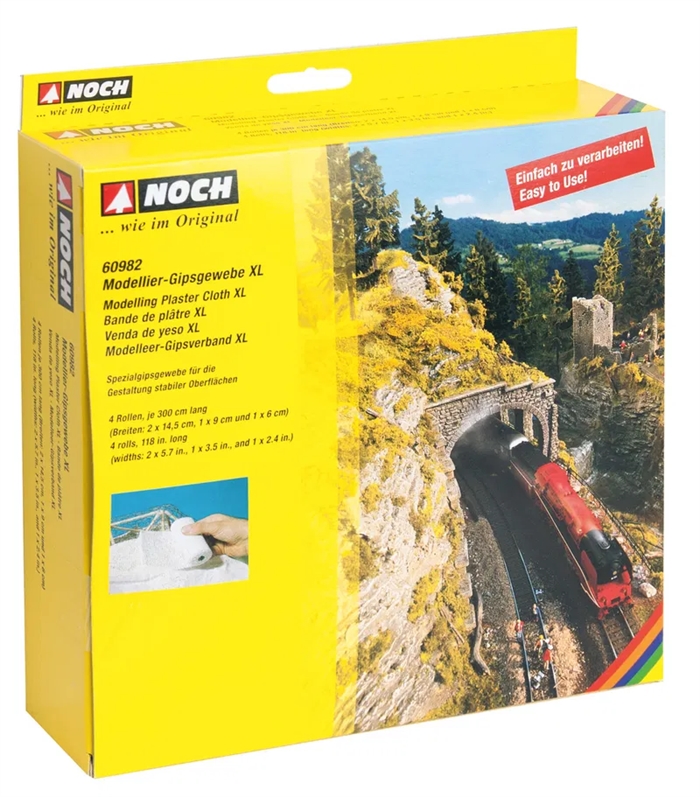 Noch 60982 Modeller gips ruller, 4 stk a 300 cm