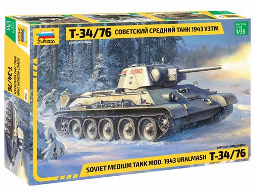 Zvezda Z3689 Soviet medium tank mod. 1943 URALMASH T-34/76 1:35