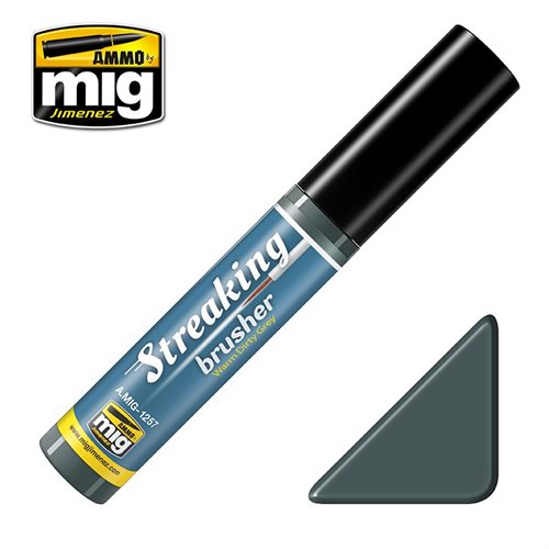 Ammo by MIG 1257 STREAKINGBRUSHER WARM DIRTY GREY