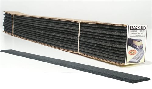 Woodland Scenics ST1471 Skinne underlag 12 stk Str 5 mm x 4.44 cm x 60.9 cm