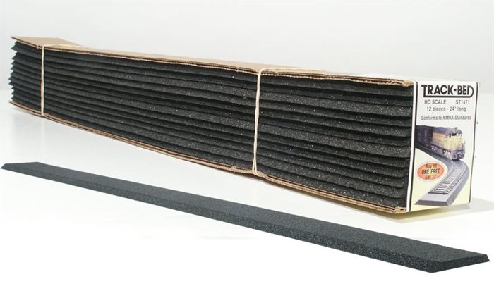 Woodland Scenics ST1471 Skinne underlag 12 stk Str 5 mm x 4.44 cm x 60.9 cm